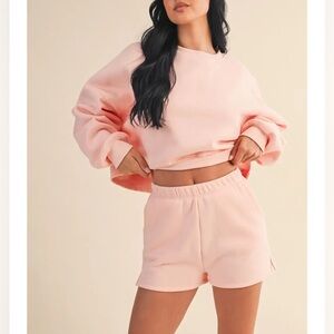 Blush Break Sweatshorts NWT